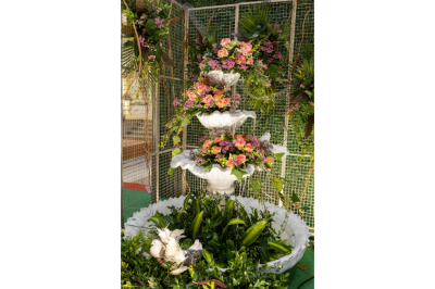 Premium flower decorations for engagement function in Tamil Nadu